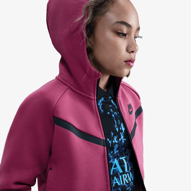 NIKE Majica s kapuljačom na patent G NSW TCH FLC HD FZ LS - PD 