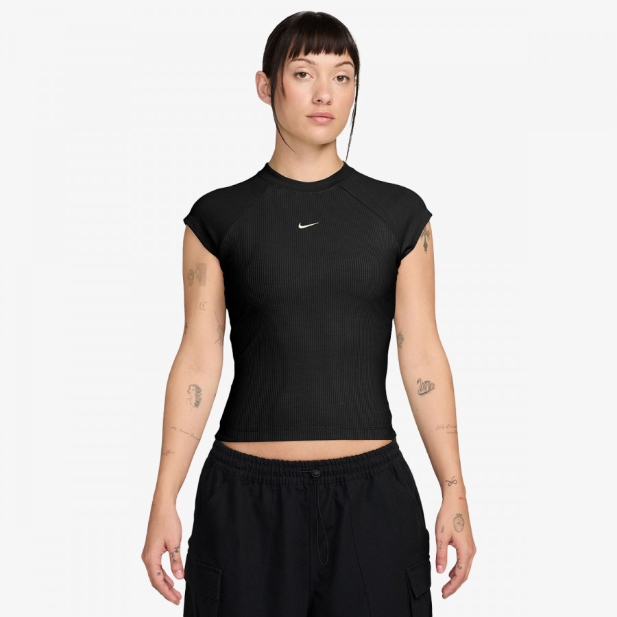 NIKE Top W NSW CHILL KNIT RIB SS TOP 