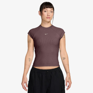 NIKE Top W NSW CHILL KNIT RIB SS TOP 