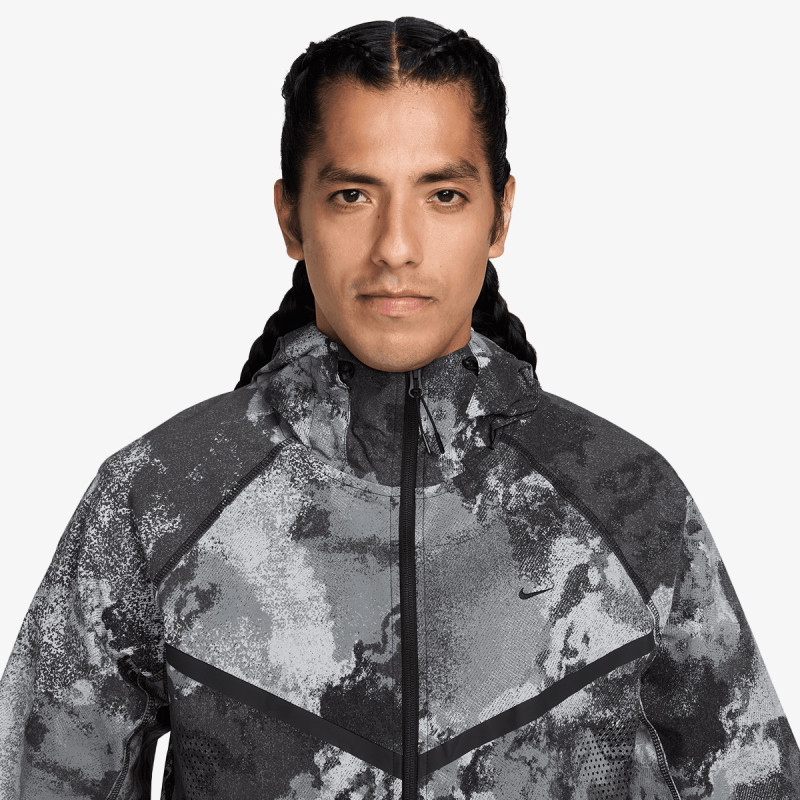 NIKE Majica s kapuljačom M NK DF TECH WVN FZ WR JKT AOP 