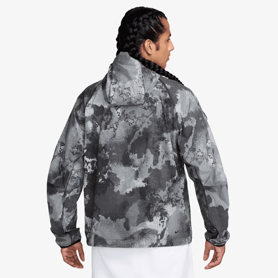 NIKE Majica s kapuljačom M NK DF TECH WVN FZ WR JKT AOP 