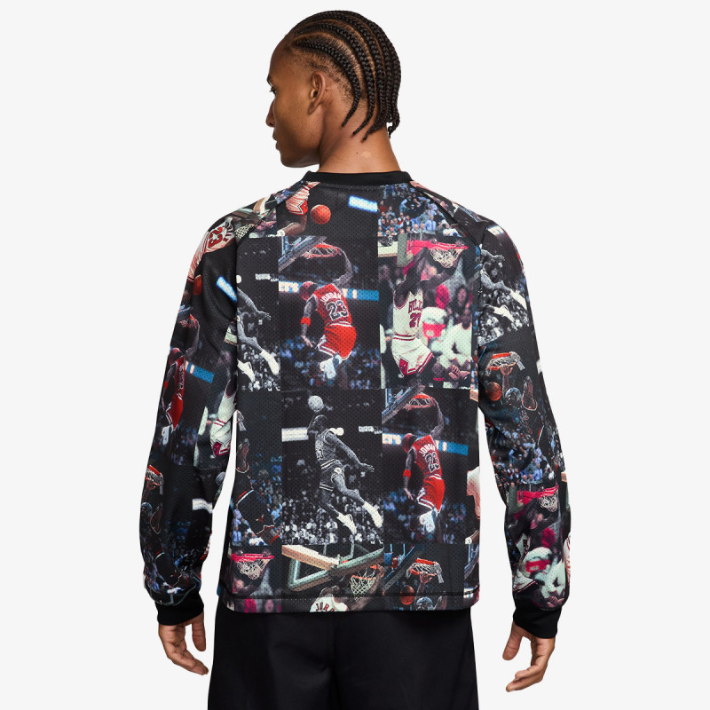 NIKE Majica bez kragne M J FLT AOP LS JRSY 