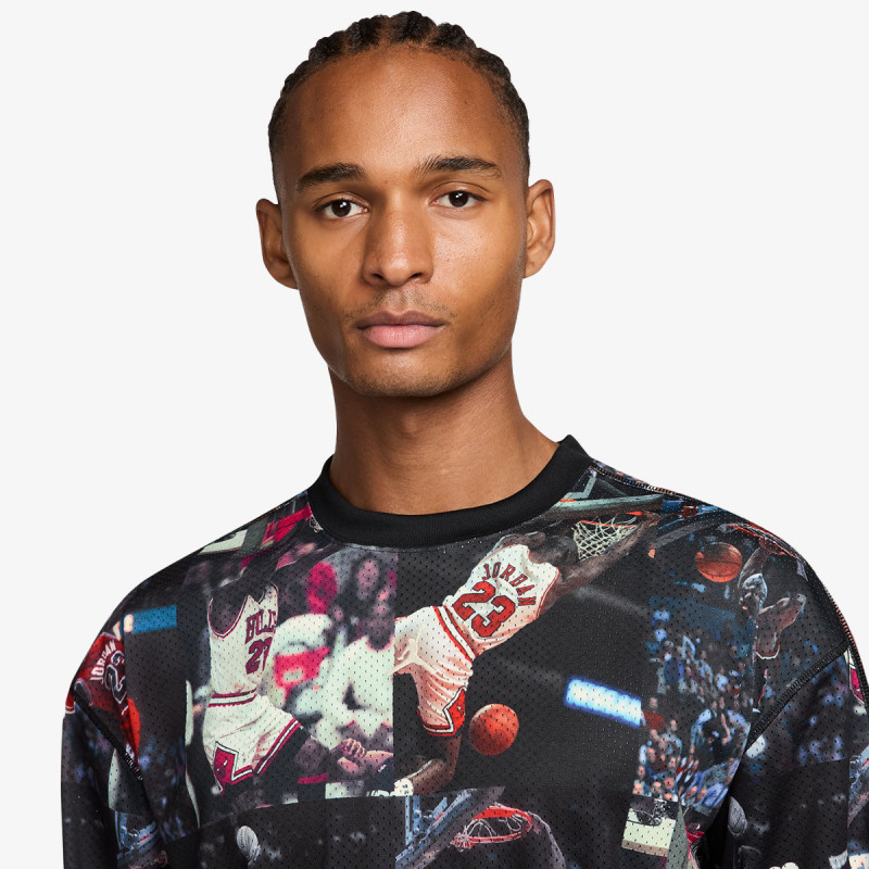 NIKE Majica bez kragne M J FLT AOP LS JRSY 