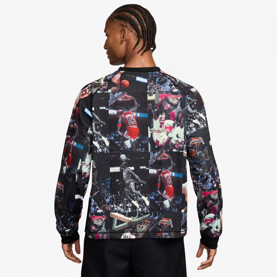 NIKE Majica bez kragne M J FLT AOP LS JRSY 