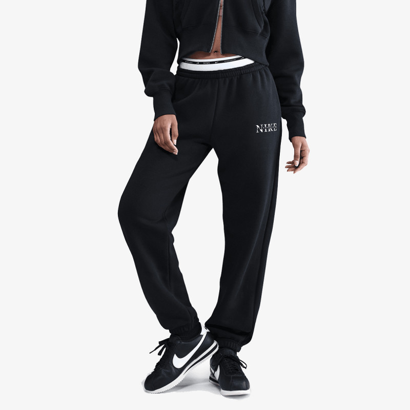 NIKE Donji dio trenirke W NSW PHNX FLC HR PANT GLS 