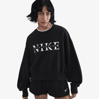 NIKE Majica bez kragne W NSW PHNX FLC CREW GLS 