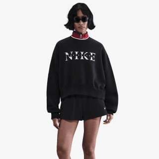 NIKE Majica bez kragne W NSW PHNX FLC CREW GLS 