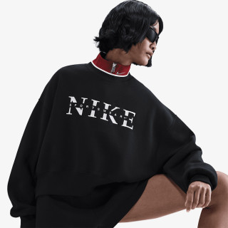 NIKE Majica bez kragne W NSW PHNX FLC CREW GLS 