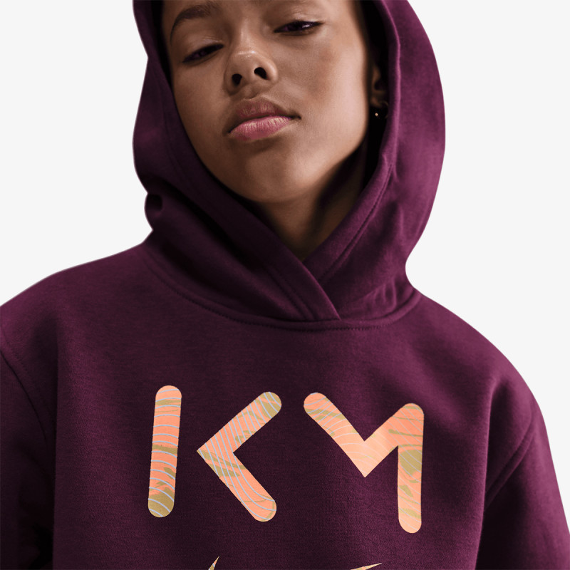 NIKE Majica dugih rukava s polu patentom Kylian Mbappé Club Fleece 