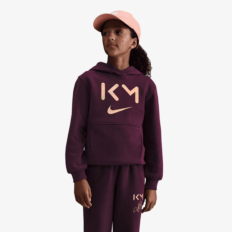 NIKE Majica dugih rukava s polu patentom Kylian Mbappé Club Fleece 