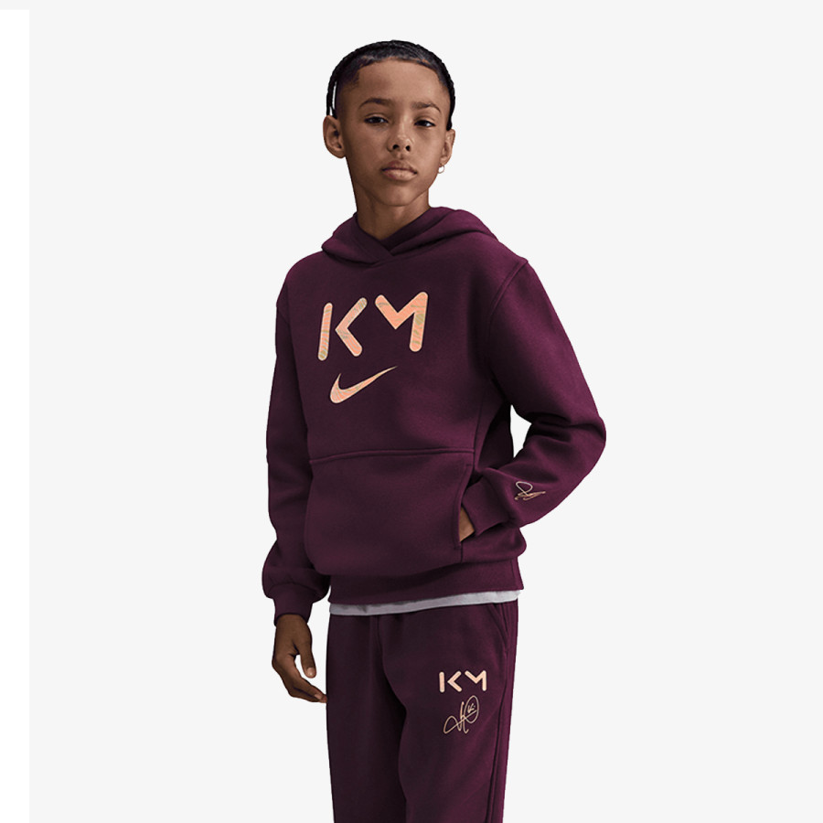 NIKE Majica dugih rukava s polu patentom Kylian Mbappé Club Fleece 