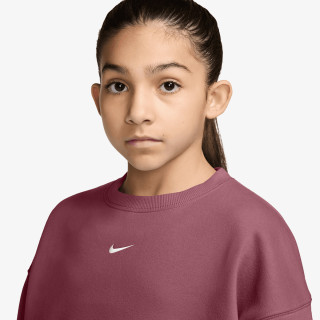 NIKE Majica bez kragne G NSW STUDIO FLC BXY OS LBR 