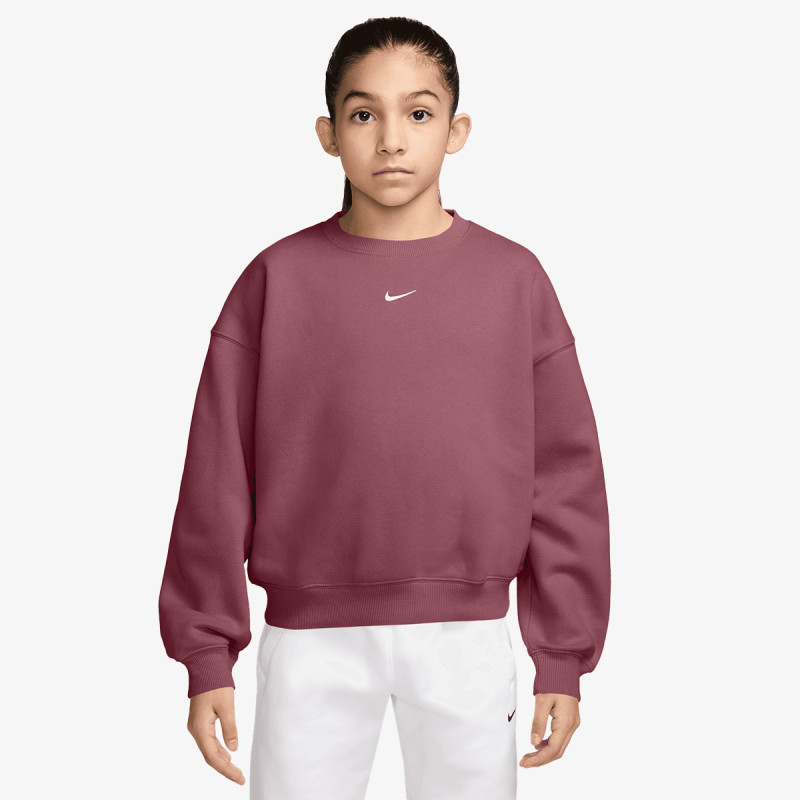 NIKE Majica bez kragne G NSW STUDIO FLC BXY OS LBR 