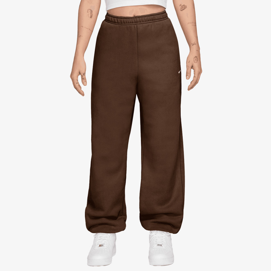 NIKE Donji dio trenirke W NK STDO FLC MW HR OS CFF PNT 