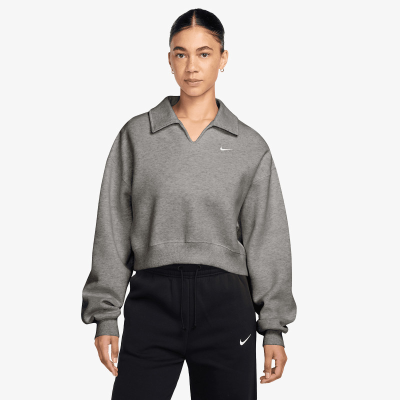 NIKE Majica bez kragne W NK STDO FLC MW OS CRP POLO 