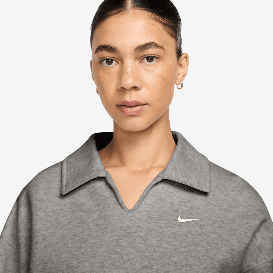 NIKE Majica bez kragne W NK STDO FLC MW OS CRP POLO 