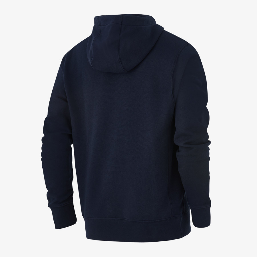 NIKE Majica s kapuljačom CRO M NK PO CLUB HOODIE FT-OBSIDIAN/WHIT 