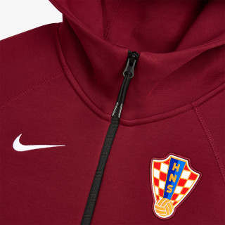 NIKE Majica s kapuljačom na patent CRO M NK TCH FLC FZ WR HDY-TEAM RED 