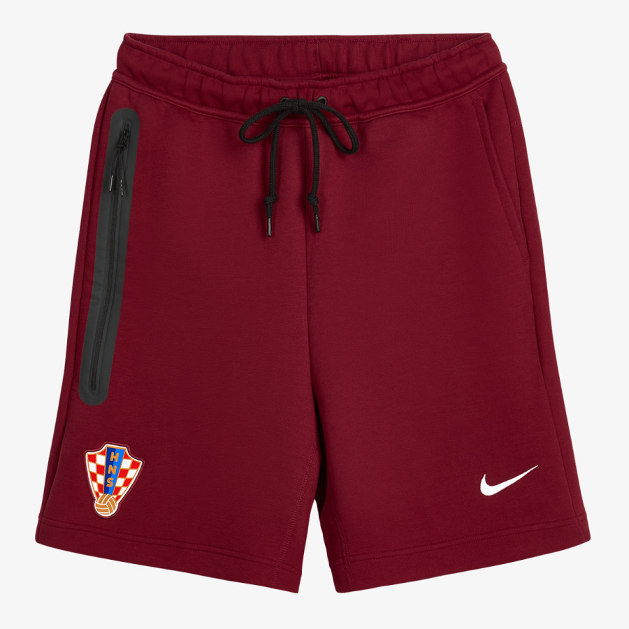 NIKE Kratke hlače CRO M NK TCH FLC SHORT-TEAM RED 