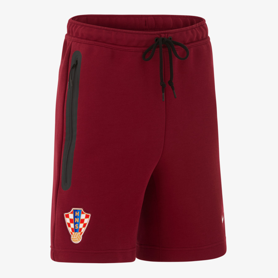 NIKE Kratke hlače CRO M NK TCH FLC SHORT-TEAM RED 