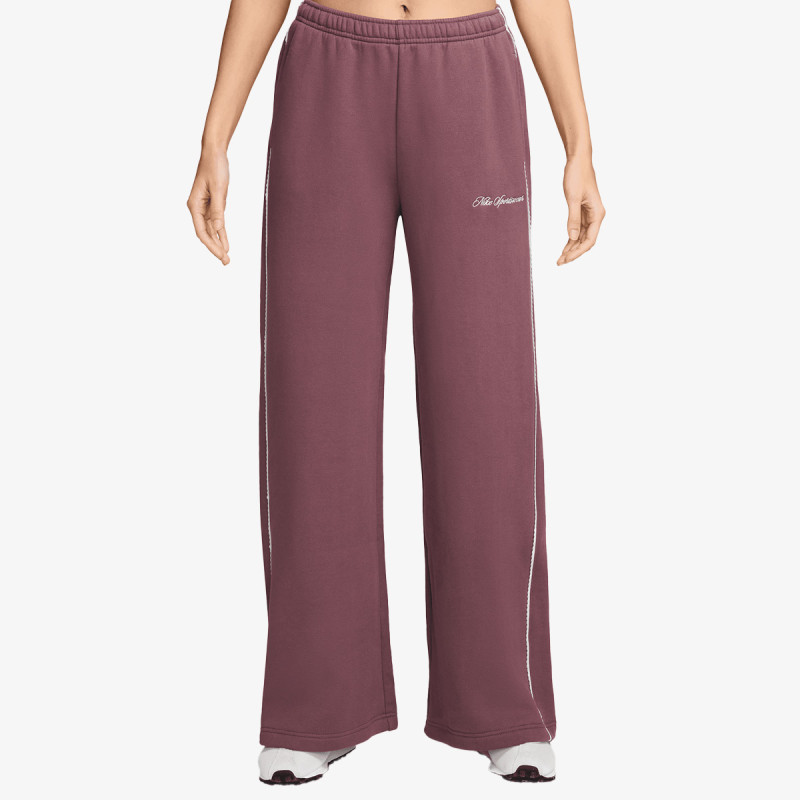 NIKE Donji dio trenirke W NK STDO FLC MW MR SCALLOP WL 