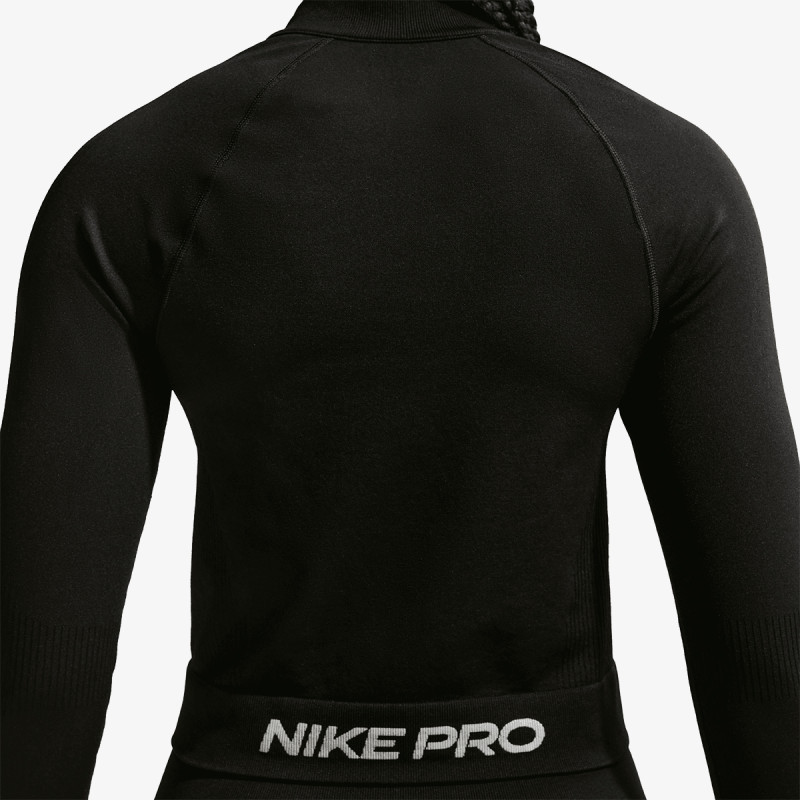NIKE Majica dugih rukava W NP DF SMLS FZ MIDLAYER WT 