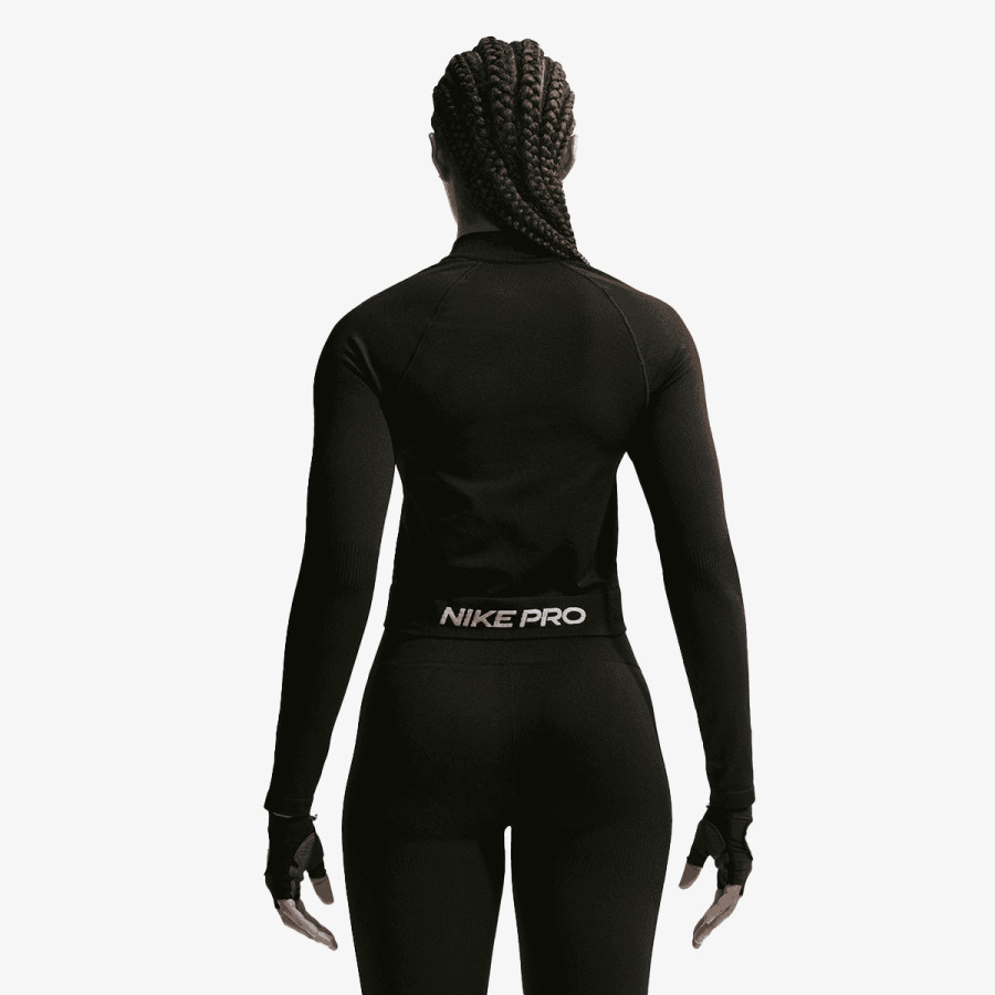 NIKE Majica dugih rukava W NP DF SMLS FZ MIDLAYER WT 