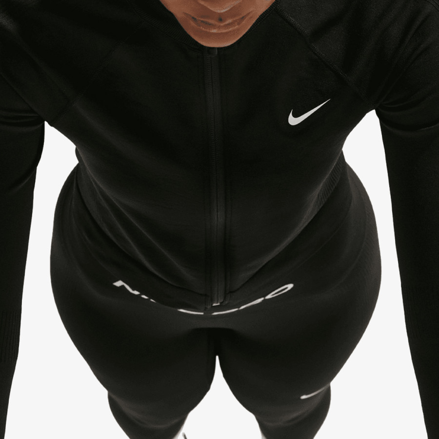 NIKE Majica dugih rukava W NP DF SMLS FZ MIDLAYER WT 
