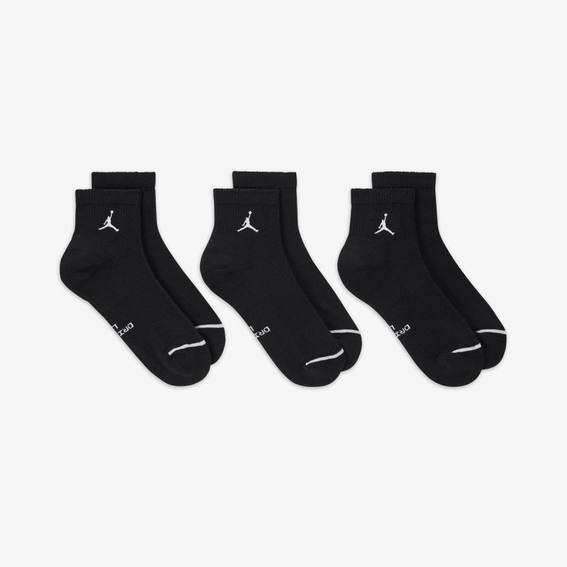 NIKE Čarape U J ED ELVD ANKLE 3PR - 144 