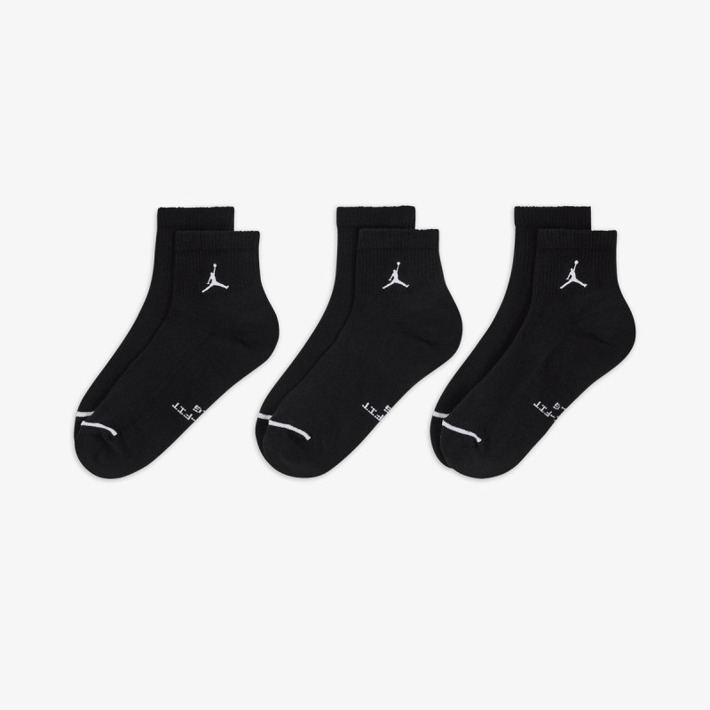 NIKE Čarape U J ED ELVD ANKLE 3PR - 144 