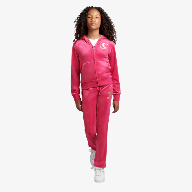 JUICY COUTURE Komplet za djecu ZIP THRU HOODIE AND BOOTCUT JOG SET 