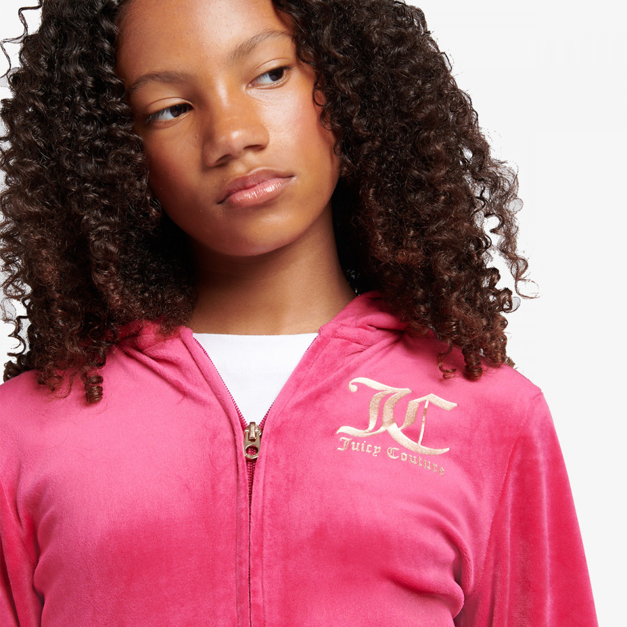 JUICY COUTURE Komplet za djecu ZIP THRU HOODIE AND BOOTCUT JOG SET 