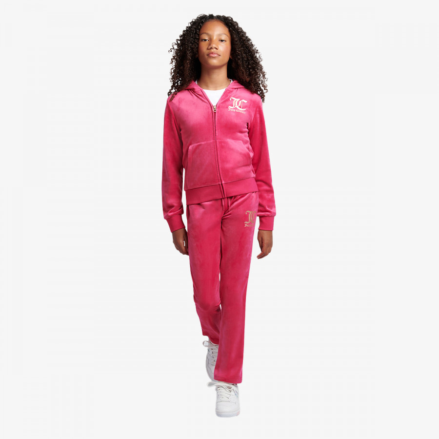 JUICY COUTURE Komplet za djecu ZIP THRU HOODIE AND BOOTCUT JOG SET 