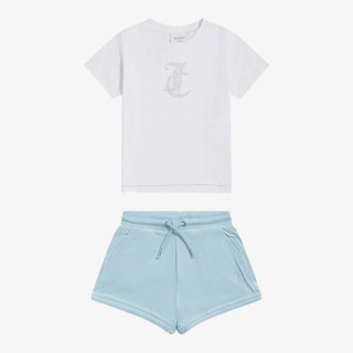 JUICY COUTURE Komplet za djecu JC Logo Tee & Velour Short Set 