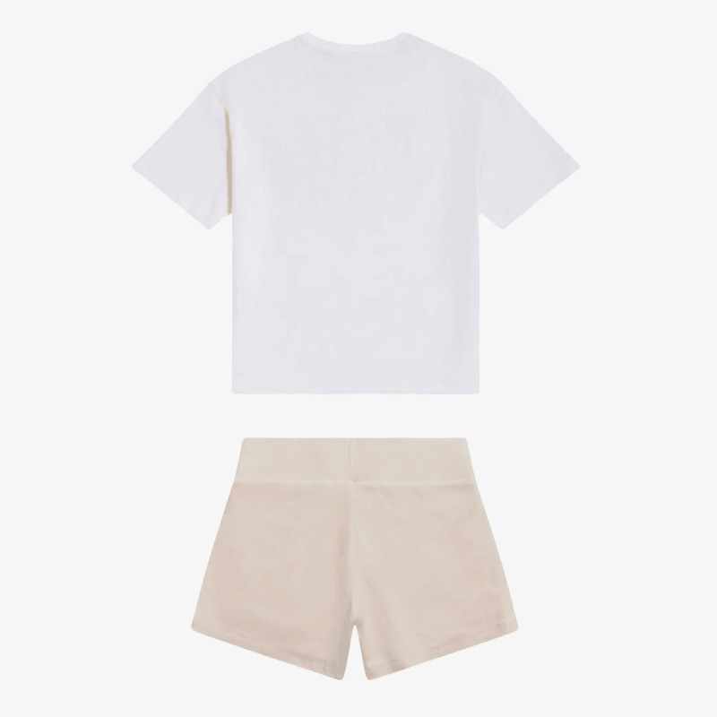 JUICY COUTURE Komplet za djecu Oversize Tee & Velour Short Set 