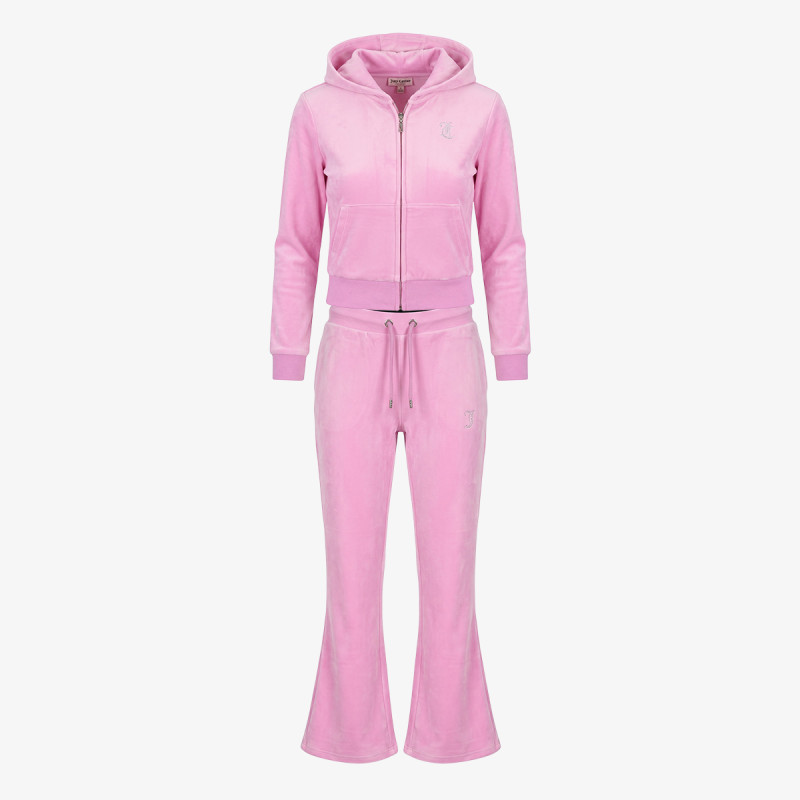JUICY COUTURE Komplet za djecu DIAMANTE VELOUR ZIP THROUGH & BOOTCUT JO 
