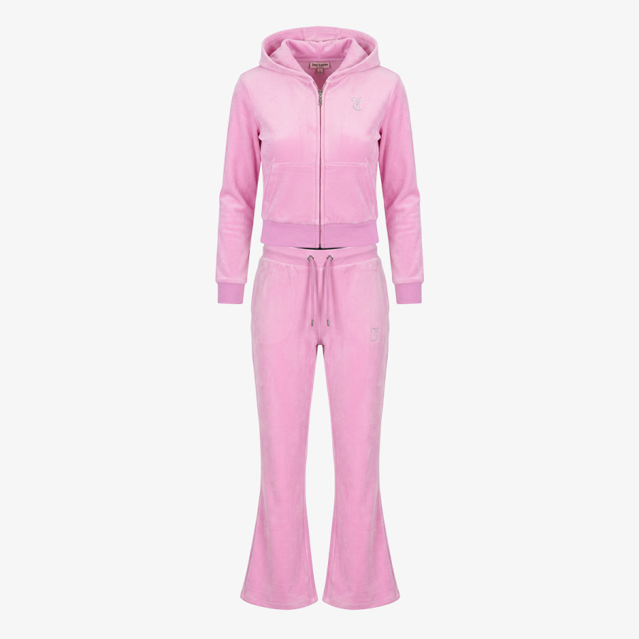 JUICY COUTURE Komplet za djecu DIAMANTE VELOUR ZIP THROUGH & BOOTCUT JO 