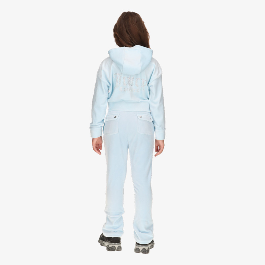 JUICY COUTURE Komplet za djecu Cropped Velour Diamante Zip Thru & Bootc 