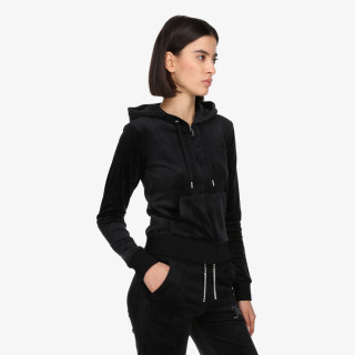 JUICY COUTURE Majica s kapuljačom na patent ROBERTSON 