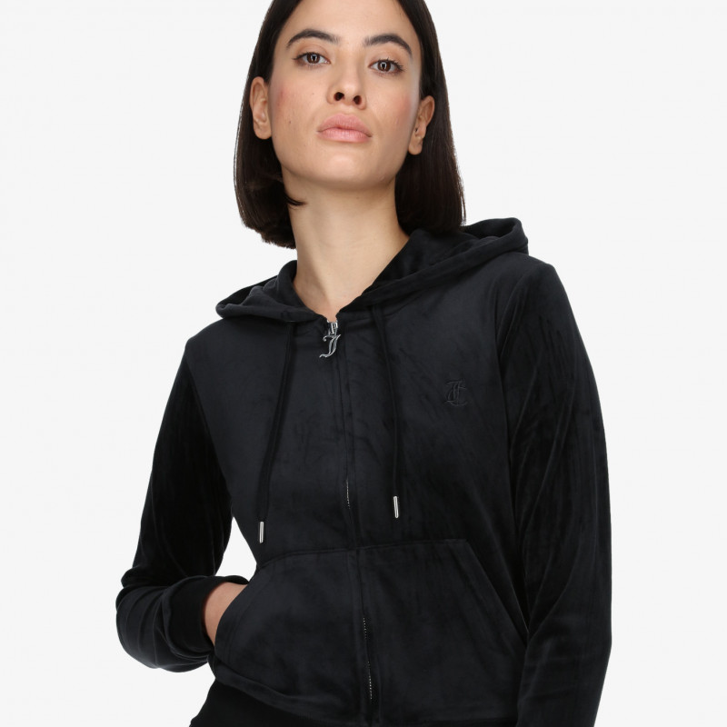JUICY COUTURE Majica s kapuljačom na patent ROBERTSON 