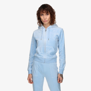 JUICY COUTURE Majica dugih rukava s patentom ROBERTSON HOODIE 