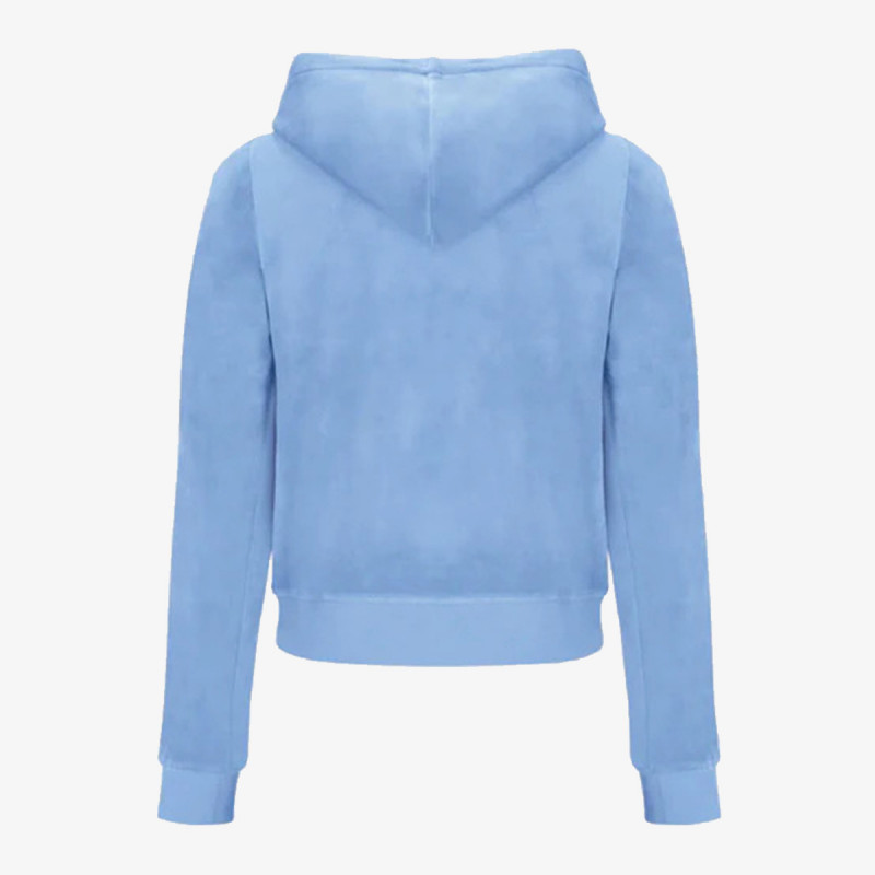 JUICY COUTURE Majica s kapuljačom na patent ROBERTSON HOODIE 