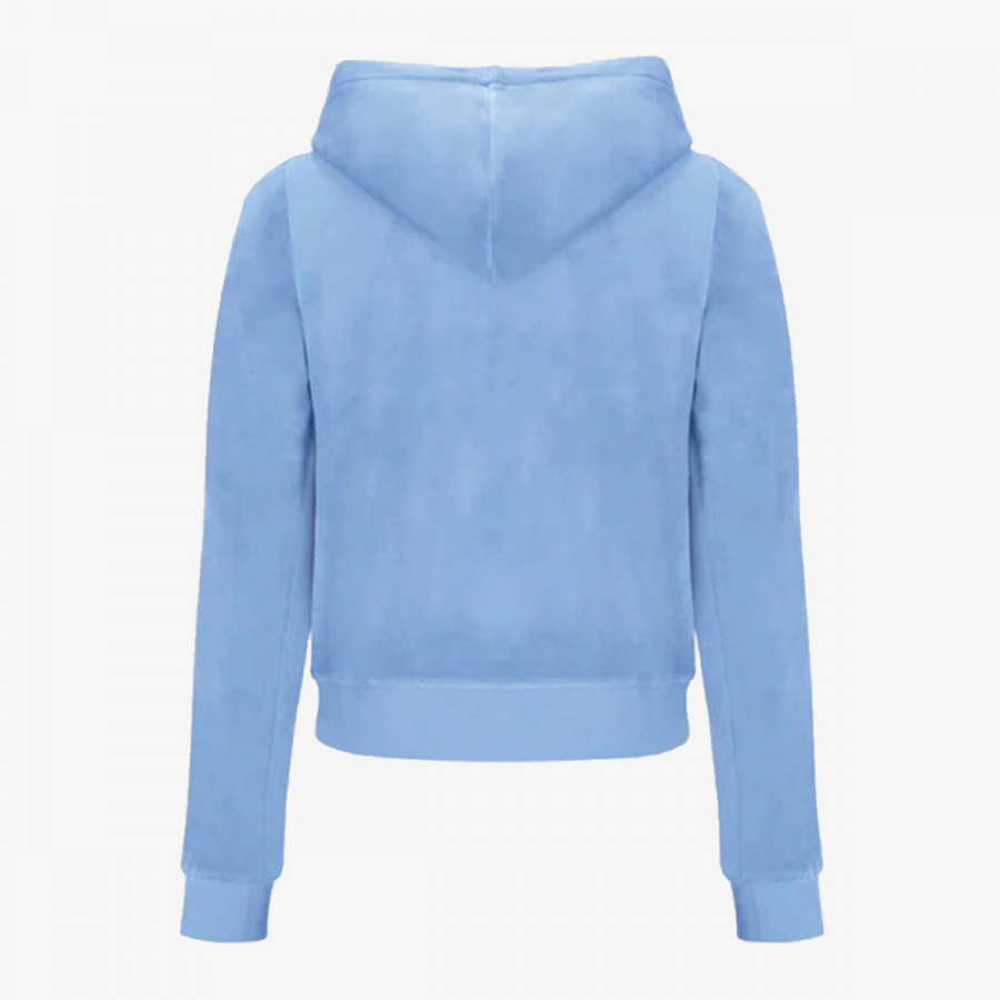 JUICY COUTURE Majica s kapuljačom na patent ROBERTSON HOODIE 