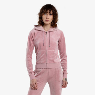 JUICY COUTURE Majica s kapuljačom na patent ROBERTSON 