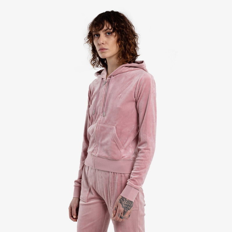 JUICY COUTURE Majica s kapuljačom na patent ROBERTSON 