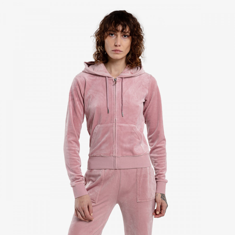 JUICY COUTURE Majica s kapuljačom na patent ROBERTSON 