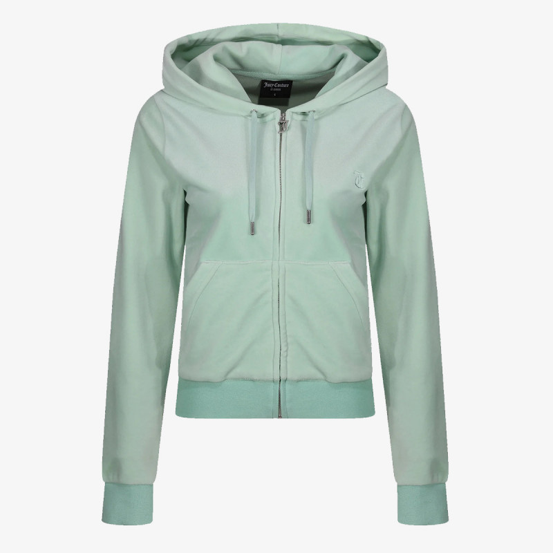 JUICY COUTURE Majica s kapuljačom na patent ROBERTSON 