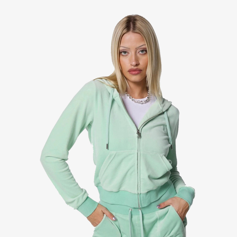 JUICY COUTURE Majica s kapuljačom na patent ROBERTSON 