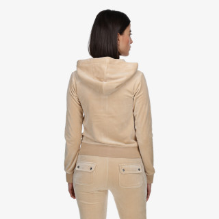 JUICY COUTURE Majica s kapuljačom na patent ROBERTSON 