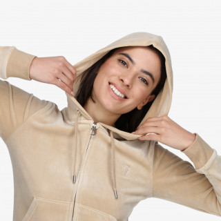 JUICY COUTURE Majica s kapuljačom na patent ROBERTSON 